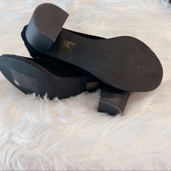 Jeffrey Campbell Cors 9.5 Black Suede Lace Up Sandal Heels - Picture 7 of 12